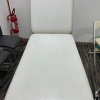 Lettino visita medica reclinabile in acciaio