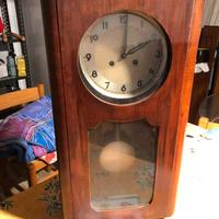 Antico Orologio da Parete Pendolo Tedesco Kienzle