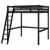 STORÅ Struttura per letto a soppalco, nero, 140x20