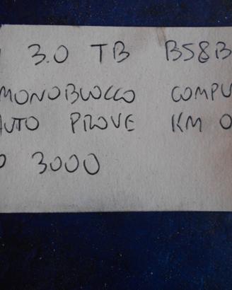 Monoblocco completo bmw 3.0 tb tipo b58b30a