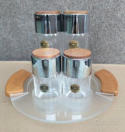 SET CONDIMENTO RCR IN CRISTALLO 