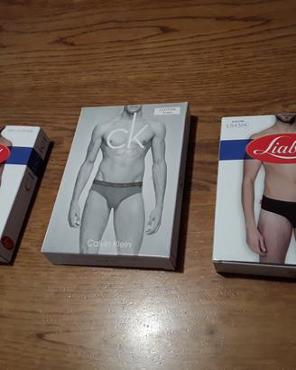 3 slip nuovi da uomo in cotone