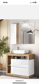 AMBURGO COMPONIBILE BAGNO A TERRA 2 CASSETTI CON P