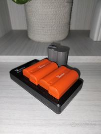 Kit Caricabatterie 2 Batterie Vemico + 1 Nikon