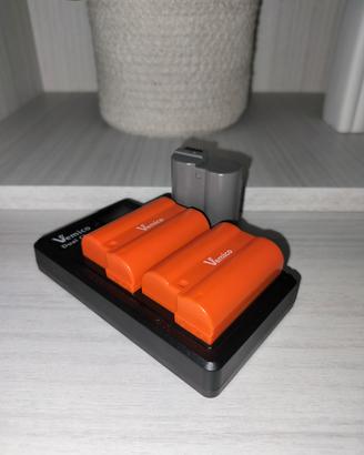 Kit Caricabatterie 2 Batterie Vemico + 1 Nikon