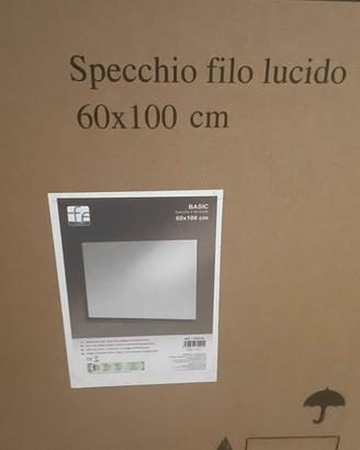 Specchio da bagno filo lucido