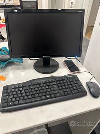 PC desktop completo Windows 11 + monitor