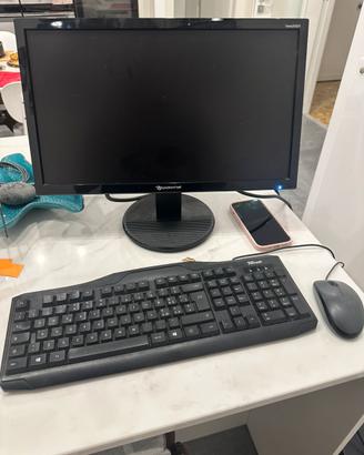 PC desktop completo Windows 11 + monitor