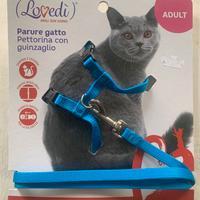 Pettorina e guinzaglio per gatti adulti