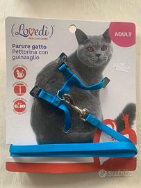 Pettorina e guinzaglio per gatti adulti