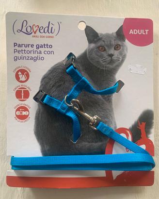 Pettorina e guinzaglio per gatti adulti