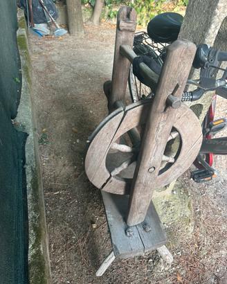 RARO Antico "Filarino" (Arcolaio/Aspo) in Legno –