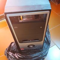 Case pc con scheda madre e cpu