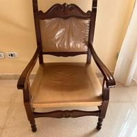Poltrona velluto beige