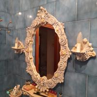 specchiera e porta sapone bagno