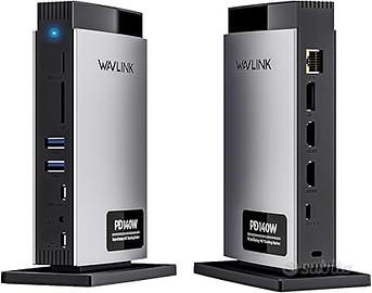 WAVLINK Laptop Docking Station Triplo display (Sin