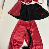 Costume Carnevale sartoriale diavolo bambino/a