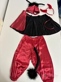 Costume Carnevale sartoriale diavolo bambino/a