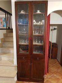 Credenza - cristalliera in legno arte povera