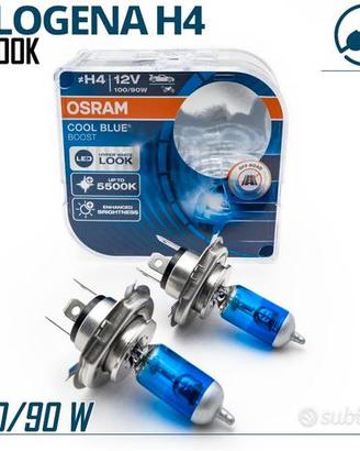 Lampadine H4 OSRAM Luce Bianca Fredda 5500K +50%