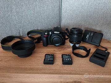 NIKON D3300 più accessori 