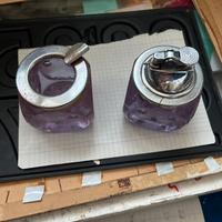 Accendino e portacenere dado