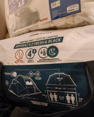 Tenda campeggio 4 posti