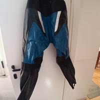 pantaloni in pelle moto Suomy tg XL 