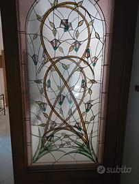 porta scorrevole con vetro cattedrale
