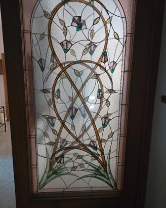 porta scorrevole con vetro cattedrale