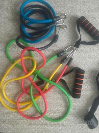 set ginnastica  -bande resistenza  ( tipo trx)