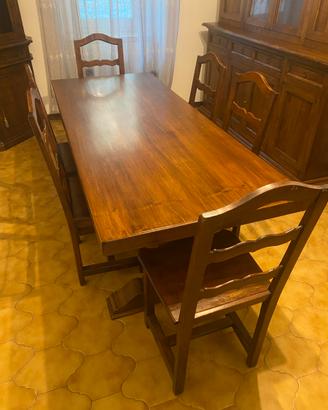 Tavolo antico in legno massello