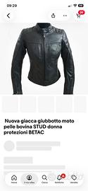 Giacca moto donna taglia 44