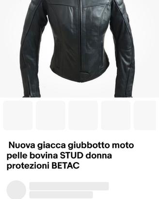 Giacca moto donna taglia 44