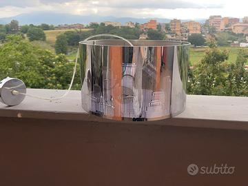 lampadario a specchio metalizzato