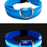 Collare LED ad alta visibilità per cani - Blu