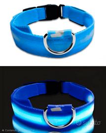 Collare LED ad alta visibilità per cani - Blu