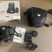 Reflex canon Eos 1300D + obiettivo e accessori