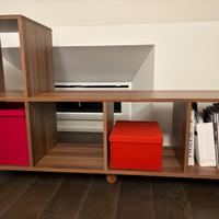 Como/libreria a scalino con rotelle