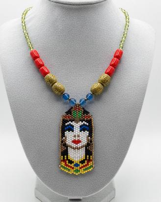 Collana "Cleopatra" in Stile Boho Etnico ceramica