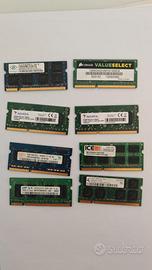 Lotto RAM sodimm DDR3 / DDR2 – varie