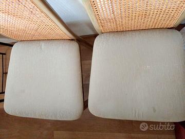 coppia sedie legno verde salvia