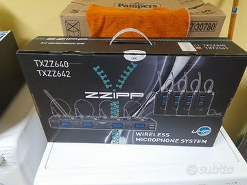 Sistema microfonico wireless zzipp.