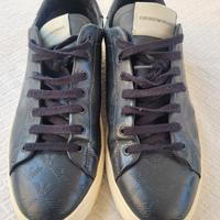Scarpe uomo Emporio Armani in pelle blu n.43