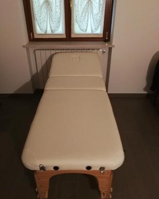 Lettino per massaggio portatile in legno

