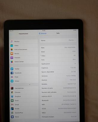 iPad Air (1ª gen) 11,8 GB + cavo e cover inclusa