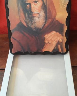 Quadro San Francesco di Paola, in legno