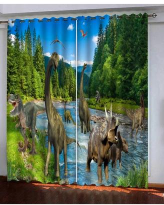Tende oscuranti 3D Dinosauri 2 pannelli