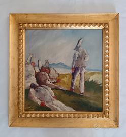 Riccardo Capone dipinto olio su legno 