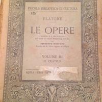 Platone le opere volume III il cratilo 1927